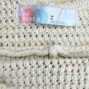 Free People Beach FP Beach Clear Skies Fauxchet Romper Natural Cream thumbnail 6