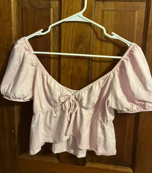 Aritzia Sunday Best Pink Tie Top thumbnail 1