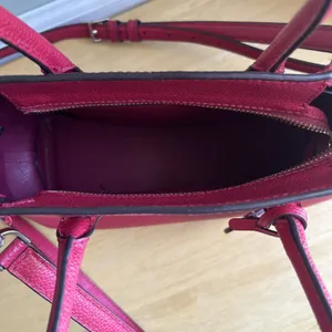 Kate Spade New York Red Leather Satchel Top Handle Crossbody Bag Medium thumbnail 16