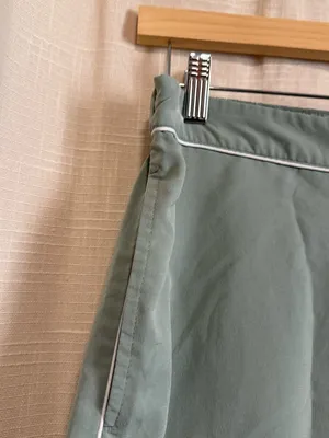 Jason Wu Sage Green wide leg track satin Pant thumbnail 3