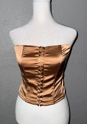 Edikted Corset Size Small Brownish Satin‎ thumbnail 1