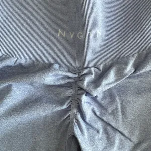 NVGTN Periwinkle Scrunch Seamless Shorts thumbnail 5
