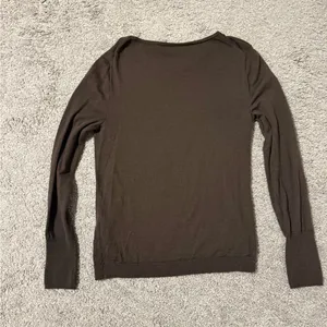 J. Crew Dark Brown Women's Crew Neck Sweater Small thumbnail 2