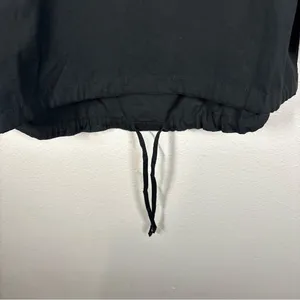 Aerie Offline Black Quarter Zip Anorak Jacket Size Small Petite Utility thumbnail 9