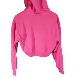 SOUL Cropped Zip‎ Up Hoodie Bright Pink Athletic Casual Womens Size S thumbnail 5