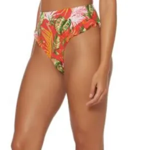 NEW DOLCE VITA BIKINI swim BOTTOM red orange NWT thumbnail 3