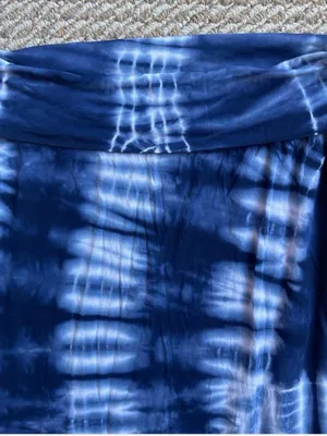 Triumph Navy and White Tie-Dye Maxi Skirt thumbnail 2