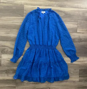 Nsr Long Sleeve Blue Dress thumbnail 1