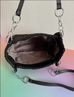 Black Corduroy Handbag thumbnail 3