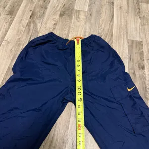 Vintage Nike Retro Navy Blue Baggy Cargo Windbreaker Track Joggers Small thumbnail 4