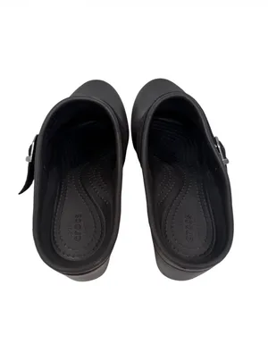 Crocs Sarah Suede Band Clog Black Slip On Mule Womens Size 9 thumbnail 6
