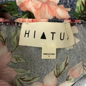 Hiatus Dress A Line Floral Crossover Spaghetti Strap Blue Pink Size S thumbnail 3