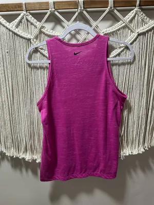Nike Women's Magenta Athletic Tank Top thumbnail 3