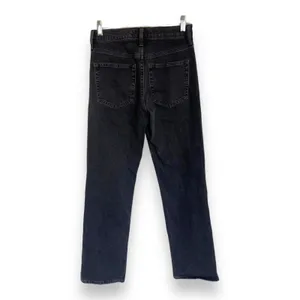 Gap Womens Jeans Sz 0 25R High Rise‎ Straight Black Denim thumbnail 2