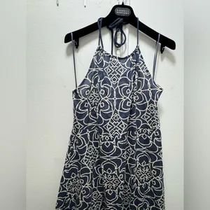 Zara Marrakesh Printed Poplin Maxi Halter Dress Large thumbnail 5