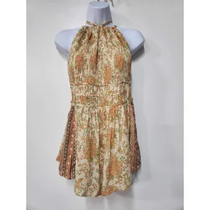 Free People Run Free Ruched Romper Size L. B-5 thumbnail 6