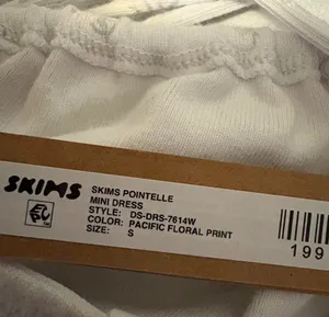 Skims logo pointelle mini dress Color pacific floral print thumbnail 4