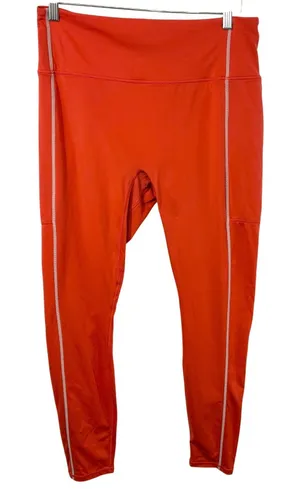 Fabletics Motion365 XL Leggings Full Length High‎ Waisted Reflective Orange 1275 thumbnail 1