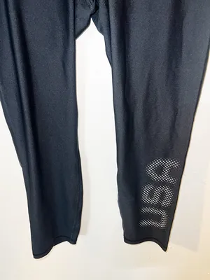Under Armour Black Capri 24” Leggings with USA Dot Detail thumbnail 3