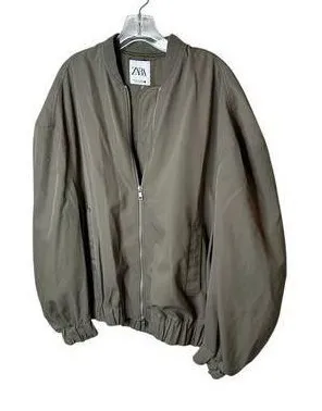 Zara oversized cloth bomber -medium‎ thumbnail 1