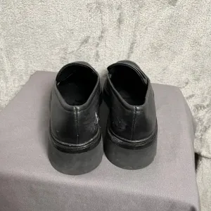 Vince Black Leather Robin Penny Loafer‎ Square Toe Chunky Women's 7.5 thumbnail 7