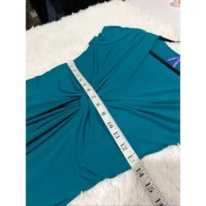 Seraphine Short Sleeve Maternity Dress in Teal Size 4 thumbnail 5