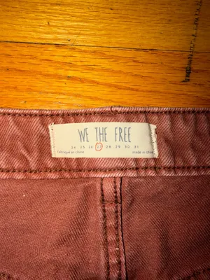 We The Free Rust Brown Front-Zip Raw Hem Mini Skirt thumbnail 5