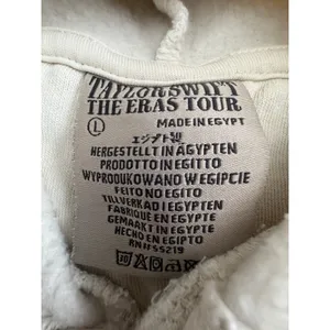 Taylor Swift the Eras Tour Official Merchandise Pullover Hoodie Beige Large HR-1 thumbnail 2