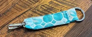 Turquoise Key Fob with clip thumbnail 1