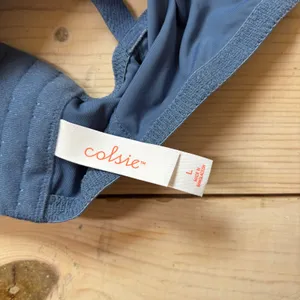 Colsie NWT Women's Denim Blue Corset Size L thumbnail 6