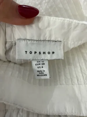Topshop White Cotton Seersucker Strappy Tiered Maxi Dress with Tie Back thumbnail 7