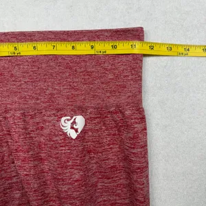 Women’s Best Seamless Leggings Size Small Red Heather High Rise Workout thumbnail 6