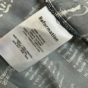 Reformation Black White Silk Newspaper Print Mini‎ Skirt The Best of Times XXS thumbnail 4