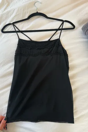 The Limited Black Beaded Spaghetti Strap Camisole  thumbnail 7