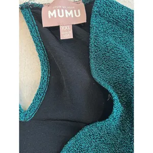Show Me Your Mumu Stage Skort Green Peacock Metallic XXL thumbnail 5