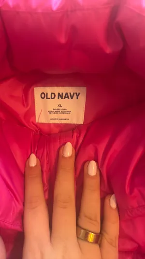 Old Navy Pink Puffer Jacket thumbnail 2