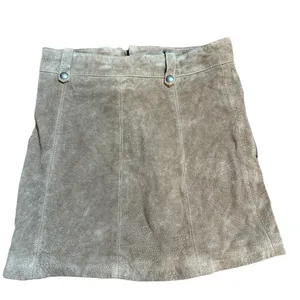 BLANKNYC Run For It Brown‎ Suede Mini Skirt Sz 28 thumbnail 4