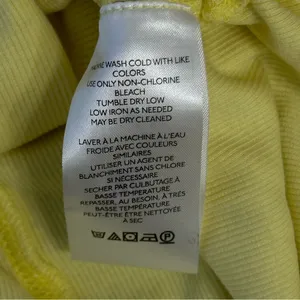 Anthropologie Pilcro Ruched halter‎ tank top Size small Yellow Ribbed NWT thumbnail 7
