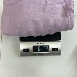 Vintage adult light‎ purple thin knit wrap around scarf fashion basic tassel thumbnail 5