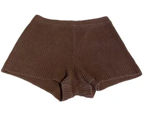 Reformation Brown Knit Sweater Elastic Waist Shorts (L) thumbnail 1