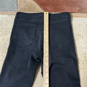 Veronica Beard Crystal Button High Rise Skinny Jeans Womens 26 Black Coal Glam thumbnail 4