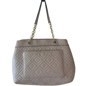 Tory Burch Fleming Quilted Soft‎ Tote Blush Pink Nude Chain Bag thumbnail 2
