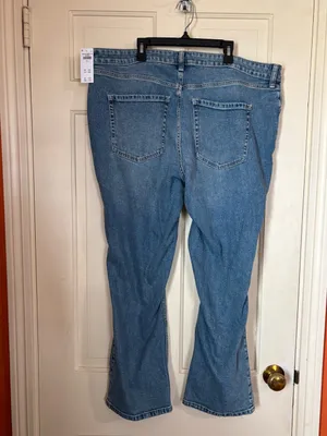 Hollister Jeans Women Hi-Rise Straight Distressed Denim 18 Short New thumbnail 8