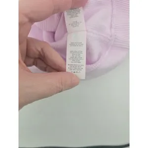 Aerie Sweatshirt Womens Medium Lavender Puff Short Sleeve Cropped‎ Ribbed Scoop thumbnail 5