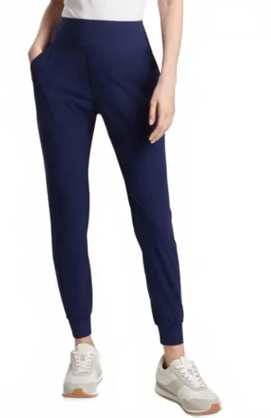 Peter Millar Womens Stellar Performance Jogger Pants Golf Navy Blue Size Medium thumbnail 1