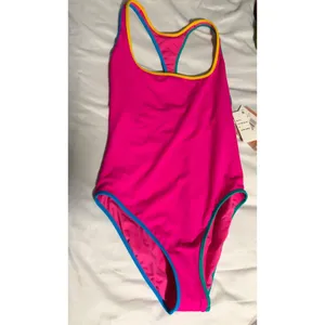 Coco Rave One Piece Swimsuit Retro‎ Neon Hot Pink Racerback NWT XL thumbnail 3