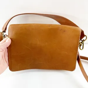 Madewell The Convertible Flap Leather Crossbody Bag Brown thumbnail 2