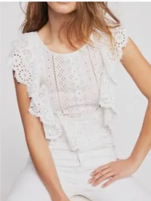 Altar’d State Eyelet and Lace blouse thumbnail 1