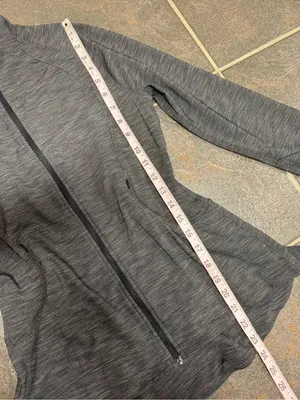 Lululemon Gait Keeper Jacket Full Zip Long Sleeves Heathered Black 6 W4AKFS thumbnail 8