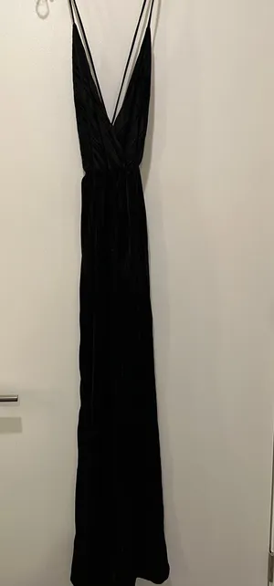 Blue Blush Velvet Jumpsuit thumbnail 2